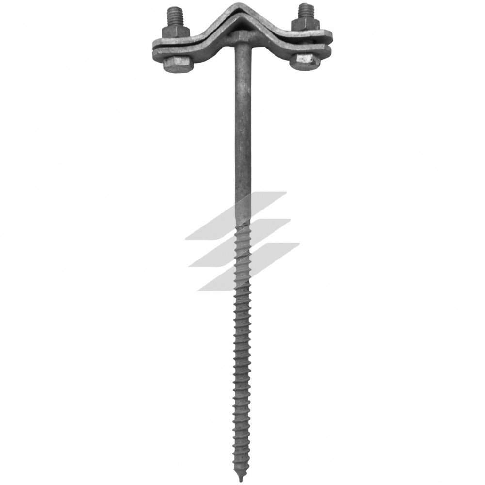 Тримач захистного кутка і дроту, M8x250, HDG